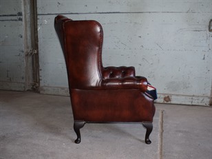 Leather Chesterfield  Wing Chair