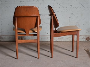 6 EON Teak Dining Chairs