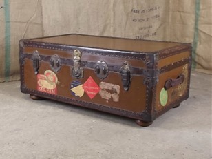 Vintage Steamer Trunk - Coffee Table