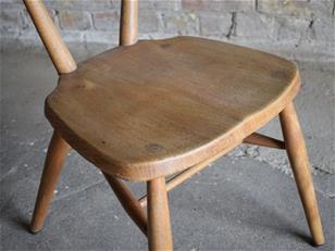 Ercol Light Elm School Stacking Chair 