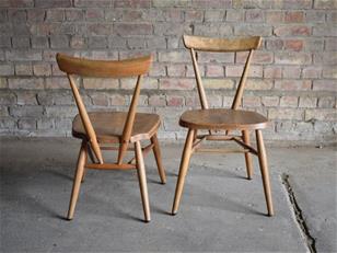 Ercol Light Elm School Stacking Chair 