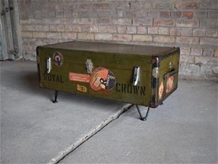 Vintage Steamer Trunk Coffee Table