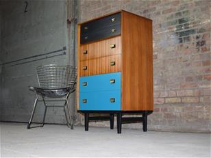 Upcycled Mid Century Chest of Drawers