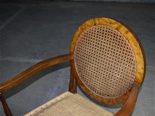Art Deco Walnut Berger Chair for Upholstery ZX2344