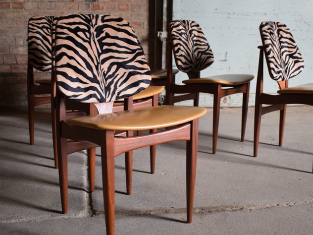 6 EON Teak Dining Chairs